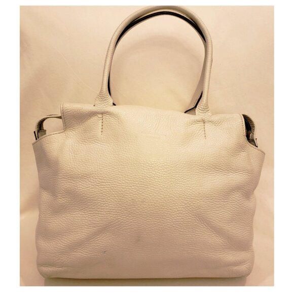 Gianni Chiarini Italy Handbag/Shoulder Bag White Pebbled Leather - Picture 5 of 9